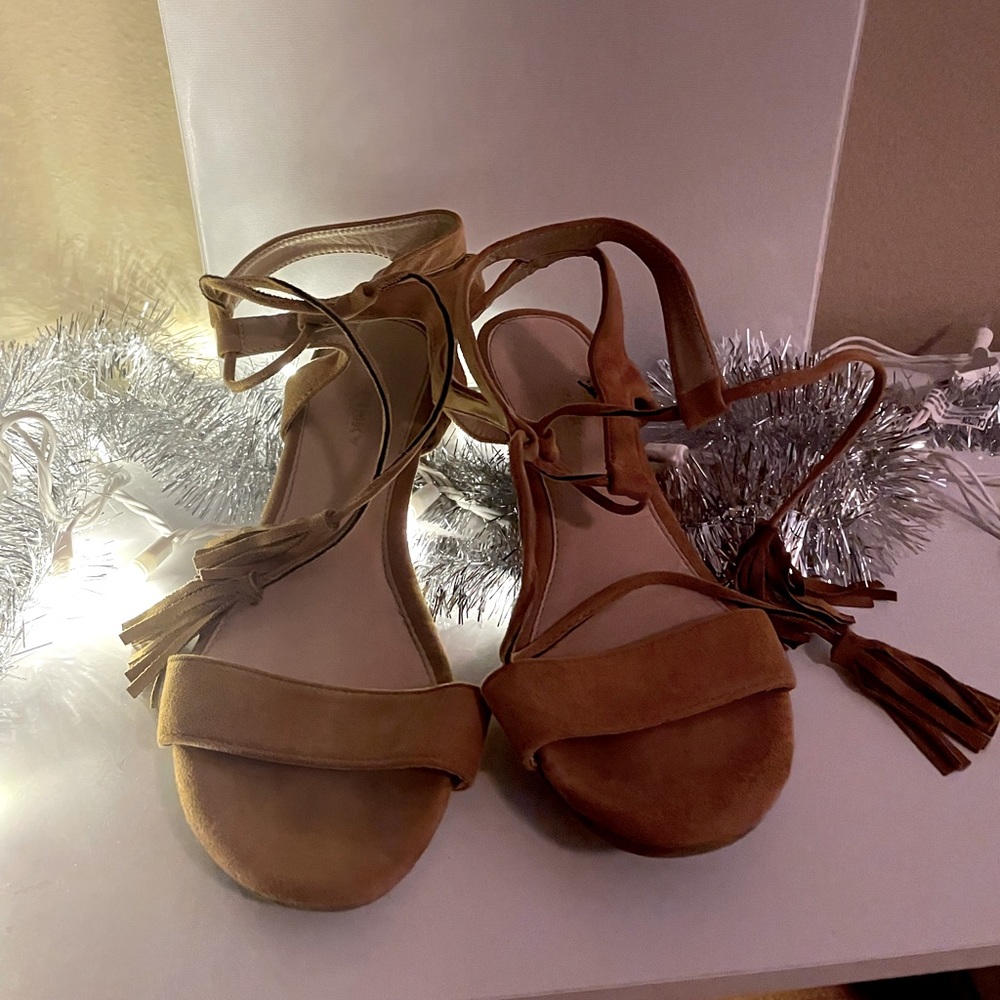 Tan boho sandals